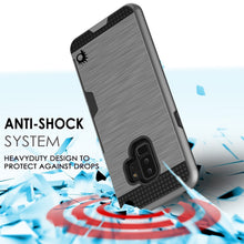 Load image into Gallery viewer, Galaxy S9 Plus Case, PUNKcase [SLOT Series] [Slim Fit] Dual-Layer Armor Cover w/Integrated Anti-Shock System [Grey] (Color in image: Gold)
