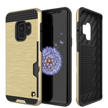Charger l'image dans la galerie, Galaxy S9 Case, PUNKcase [SLOT Series] [Slim Fit] Dual-Layer Armor Cover w/Integrated Anti-Shock System, Credit Card Slot [Gold] (Color in image: Gold)
