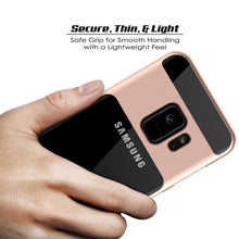 Load image into Gallery viewer, Galaxy S9 Case, PUNKcase [LUCID 3.0 Series] [Slim Fit] [Clear Back] Armor Cover w/ Integrated Kickstand, Anti-Shock System &amp; PUNKSHIELD Screen Protector for Samsung Galaxy S9 [Rose Gold] (Color in image: Teal)
