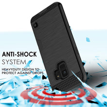 Load image into Gallery viewer, Galaxy S9 Case, PUNKcase [SLOT Series] [Slim Fit] Dual-Layer Armor Cover w/Integrated Anti-Shock System, Credit Card Slot [Black] (Color in image: Gold)
