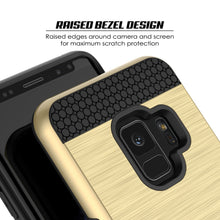 Charger l'image dans la galerie, Galaxy S9 Case, PUNKcase [SLOT Series] [Slim Fit] Dual-Layer Armor Cover w/Integrated Anti-Shock System, Credit Card Slot [Gold] (Color in image: Pink)
