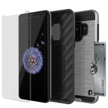 Charger l'image dans la galerie, Galaxy S9 Case, PUNKcase [SLOT Series] [Slim Fit] Dual-Layer Armor Cover w/Integrated Anti-Shock System, Credit Card Slot [Silver] (Color in image: White)

