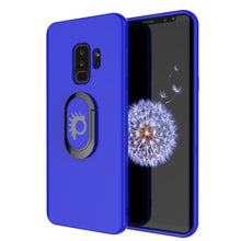 Charger l&#39;image dans la galerie, Galaxy S9 PLUS, Punkcase Magnetix Protective TPU Cover W/ Kickstand, Ring Grip Holder &amp; Metal Plate for Magnetic Car Phone Mount PLUS PunkShield Screen Protector for Samsung S9+ Edge [Blue] (Color in image: blue)
