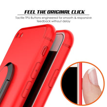 Load image into Gallery viewer, iPhone SE (4.7&quot;) Case, Punkcase Magnetix Protective TPU Cover W/ Kickstand, Tempered Glass Screen Protector [Red] (Color in image: blue)
