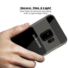 Charger l'image dans la galerie, Galaxy S9 Case, PUNKcase [LUCID 3.0 Series] [Slim Fit] [Clear Back] Armor Cover w/ Integrated Kickstand, Anti-Shock System &amp; PUNKSHIELD Screen Protector for Samsung Galaxy S9 [Grey] (Color in image: Teal)
