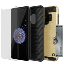 Charger l'image dans la galerie, Galaxy S9 Case, PUNKcase [SLOT Series] [Slim Fit] Dual-Layer Armor Cover w/Integrated Anti-Shock System, Credit Card Slot [Gold] (Color in image: White)
