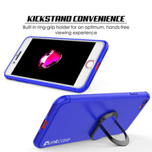Load image into Gallery viewer, iPhone SE (4.7&quot;) Case, Punkcase Magnetix Protective TPU Cover W/ Kickstand, PLUS Tempered Glass Screen Protector [Blue] 
