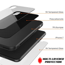 Charger l&#39;image dans la galerie, iPhone SE (4.7&quot;) Case, Punkcase GlassShield Ultra Thin Protective 9H Full Body Tempered Glass Cover W/ Drop Protection &amp; Non Slip Grip for Apple iPhone 7 / Apple iPhone SE (4.7&quot;) (Black) (Color in image: Red)
