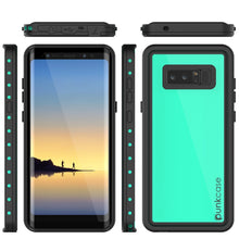 Load image into Gallery viewer, Note 8 Waterproof Case PunkCase StudStar Teal Thin 6.6ft Underwater IP68 Shock/Snow Proof (Color in image: light green)
