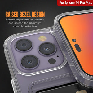 Étui porte-cartes iPhone 14 Pro Max [Série Crystal CardSlot] [Ajustement fin]