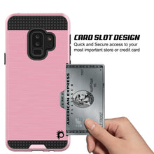 Charger l'image dans la galerie, Galaxy S9 Plus Case, PUNKcase [SLOT Series] [Slim Fit] Dual-Layer Armor Cover w/Integrated Anti-Shock System [Pink] (Color in image: Silver)
