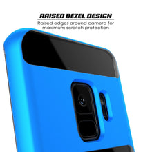 Charger l'image dans la galerie, Galaxy S9 Case, PUNKcase [LUCID 3.0 Series] [Slim Fit] [Clear Back] Armor Cover w/ Integrated Kickstand, Anti-Shock System &amp; PUNKSHIELD Screen Protector for Samsung Galaxy S9 [Blue] 
