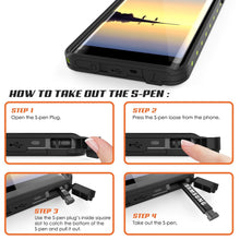 Charger l&#39;image dans la galerie, Galaxy Note 8 Waterproof Case PunkCase StudStar Light Green Thin 6.6ft Underwater IP68 ShockProof (Color in image: pink)
