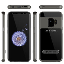 Charger l'image dans la galerie, Galaxy S9 Case, PUNKcase [LUCID 3.0 Series] [Slim Fit] [Clear Back] Armor Cover w/ Integrated Kickstand, Anti-Shock System &amp; PUNKSHIELD Screen Protector for Samsung Galaxy S9 [Grey] (Color in image: Silver)
