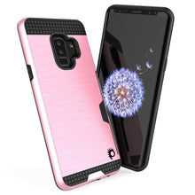 Charger l'image dans la galerie, Galaxy S9 Plus Case, PUNKcase [SLOT Series] [Slim Fit] Dual-Layer Armor Cover w/Integrated Anti-Shock System [Pink] (Color in image: Grey)
