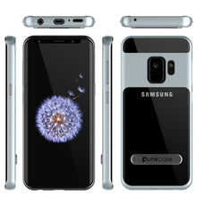 Charger l'image dans la galerie, Galaxy S9 Case, PUNKcase [LUCID 3.0 Series] [Slim Fit] [Clear Back] Armor Cover w/ Integrated Kickstand, Anti-Shock System &amp; PUNKSHIELD Screen Protector for Samsung Galaxy S9 [Silver] (Color in image: Rose Gold)
