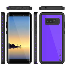 Load image into Gallery viewer, Note 8 Waterproof Case PunkCase StudStar Purple Thin 6.6ft Underwater IP68 Shock/Snow Proof (Color in image: light blue)
