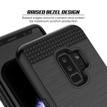 Load image into Gallery viewer, Galaxy S9 Plus Case, PUNKcase [SLOT Series] [Slim Fit] Dual-Layer Armor Cover w/Integrated Anti-Shock System, Credit Card Slot [Black] (Color in image: Pink)
