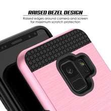 Charger l'image dans la galerie, Galaxy S9 Case, PUNKcase [SLOT Series] [Slim Fit] Dual-Layer Armor Cover w/Integrated Anti-Shock System, Credit Card Slot [Pink] (Color in image: Black)
