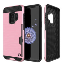 Charger l'image dans la galerie, Galaxy S9 Case, PUNKcase [SLOT Series] [Slim Fit] Dual-Layer Armor Cover w/Integrated Anti-Shock System, Credit Card Slot [Pink] (Color in image: Pink)
