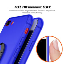 Charger l&#39;image dans la galerie, iPhone 8 PLUS Case, Punkcase Magnetix Protective TPU Cover W/ Kickstand, Tempered Glass Screen Protector [Blue] 
