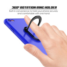 Load image into Gallery viewer, iPhone 8 Case, Punkcase Magnetix Protective TPU Cover W/ Kickstand, PLUS Tempered Glass Screen Protector [Blue] (Color in image: black)
