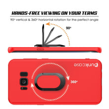 Load image into Gallery viewer, Galaxy S8 Case, Punkcase Magnetix Protective TPU Cover W/ Kickstand, Screen Protector [Red] (Color in image: blue)
