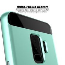 Charger l&#39;image dans la galerie, Galaxy S9+ Plus Case, PUNKcase [LUCID 3.0 Series] [Slim Fit] [Clear Back] Armor Cover w/ Integrated Kickstand, Anti-Shock System &amp; PUNKSHIELD Screen Protector for Samsung Galaxy S9+ Plus [Teal] 
