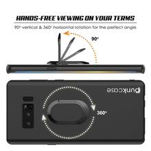 Load image into Gallery viewer, Galaxy Note 8 Case, Punkcase Magnetix Protective TPU Cover W/ Kickstand, Screen Protector [Black] (Color in image: red)
