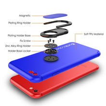 Load image into Gallery viewer, iPhone 8 Case, Punkcase Magnetix Protective TPU Cover W/ Kickstand, PLUS Tempered Glass Screen Protector [Blue] (Color in image: red)
