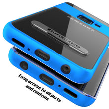 Charger l'image dans la galerie, Galaxy S9 Case, PUNKcase [LUCID 3.0 Series] [Slim Fit] [Clear Back] Armor Cover w/ Integrated Kickstand, Anti-Shock System &amp; PUNKSHIELD Screen Protector for Samsung Galaxy S9 [Blue] (Color in image: Grey)
