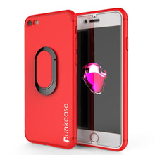 Load image into Gallery viewer, iPhone 8 Case, Punkcase Magnetix Protective TPU Cover W/ Kickstand, Tempered Glass Screen Protector [Red] (Color in image: red)
