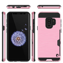 Charger l'image dans la galerie, Galaxy S9 Plus Case, PUNKcase [SLOT Series] [Slim Fit] Dual-Layer Armor Cover w/Integrated Anti-Shock System [Pink] (Color in image: Navy)
