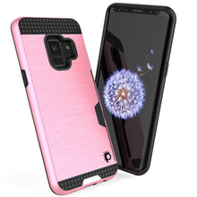 Charger l'image dans la galerie, Galaxy S9 Case, PUNKcase [SLOT Series] [Slim Fit] Dual-Layer Armor Cover w/Integrated Anti-Shock System, Credit Card Slot [Pink] (Color in image: Grey)
