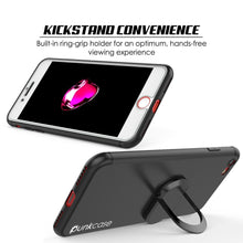 Load image into Gallery viewer, iPhone SE (4.7&quot;) Case, Punkcase Magnetix Protective TPU Cover W/ Kickstand, PLUS Tempered Glass Screen Protector [Black] 
