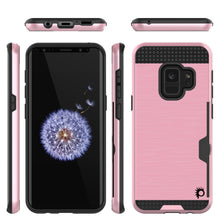 Charger l'image dans la galerie, Galaxy S9 Case, PUNKcase [SLOT Series] [Slim Fit] Dual-Layer Armor Cover w/Integrated Anti-Shock System, Credit Card Slot [Pink] (Color in image: Navy)
