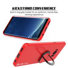 Load image into Gallery viewer, Galaxy S8 PLUS, Punkcase Magnetix Protective TPU Cover W/ Kickstand, Screen Protector [Red] 
