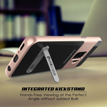 Load image into Gallery viewer, Galaxy S9 Case, PUNKcase [LUCID 3.0 Series] [Slim Fit] [Clear Back] Armor Cover w/ Integrated Kickstand, Anti-Shock System &amp; PUNKSHIELD Screen Protector for Samsung Galaxy S9 [Rose Gold] (Color in image: Grey)

