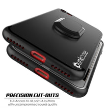 Load image into Gallery viewer, iPhone 8 Case, Punkcase Magnetix Protective TPU Cover W/ Kickstand, PLUS Tempered Glass Screen Protector [Black] 
