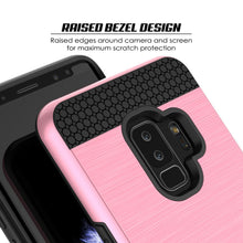 Charger l'image dans la galerie, Galaxy S9 Plus Case, PUNKcase [SLOT Series] [Slim Fit] Dual-Layer Armor Cover w/Integrated Anti-Shock System [Pink] (Color in image: Black)
