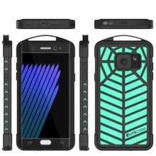 Load image into Gallery viewer, Étui étanche Galaxy Note FE, série Punkcase WEBSTER, Teal | Coque robuste avec armure lourde
