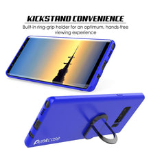 Load image into Gallery viewer, Galaxy Note 8 Case, Punkcase Magnetix Protective TPU Cover W/ Kickstand, Screen Protector [Blue] 
