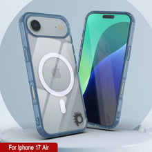 Charger l'image dans la galerie, Punkcase iPhone 17 Air Magnetic Wireless Charging Case [Clearmag Series] [Navy]
