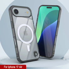 Charger l'image dans la galerie, Punkcase iPhone 17 Air Magnetic Wireless Charging Case [Clearmag Series] [Black]

