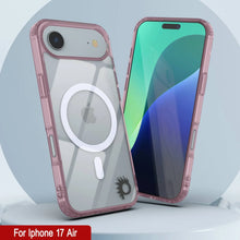 Charger l'image dans la galerie, Punkcase iPhone 17 Air Magnetic Wireless Charging Case [Clearmag Series] [Rose]
