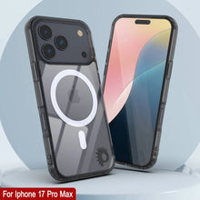 Charger l'image dans la galerie, Punkcase iPhone 17 Pro Max Magnetic Wireless Charging Case [ClearMag Series] [Black]
