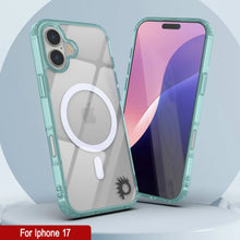 Charger l'image dans la galerie, Punkcase iPhone 17 Magnetic Wireless Charging Case [Clearmag Series] [Teal]

