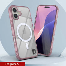 Charger l'image dans la galerie, Punkcase iPhone 17 Magnetic Wireless Charging Case [Clearmag Series] [Rose]

