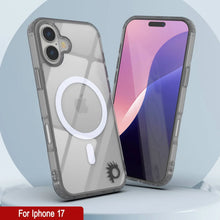 Charger l'image dans la galerie, Punkcase iPhone 17 Magnetic Wireless Charging Case [Clearmag Series] [Silver]
