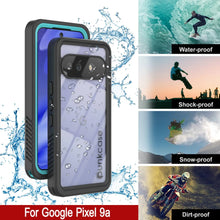 Charger l&#39;image dans la galerie, Case imperméable Google Pixel 9A, punkcase [Série Extreme] Couverture d&#39;armure avec protecteur d&#39;écran intégré [Teal]
